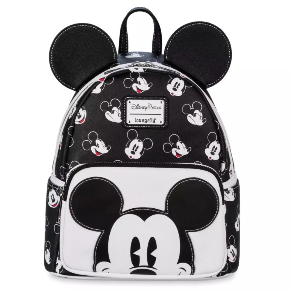 NWT Disney Loungefly Mickey Mouse Mini Backpack Black White FAST SHIPPING